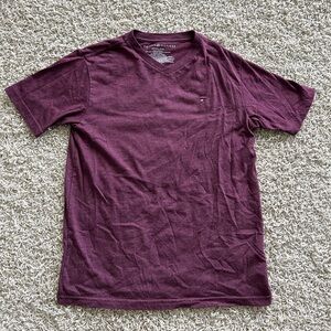 Tommy Hilfiger Boys Medium (12/14) Purple V-Neck Shirt